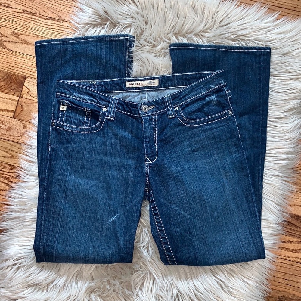 Big Star Maddie Mid Rise Boot Cut Jeans